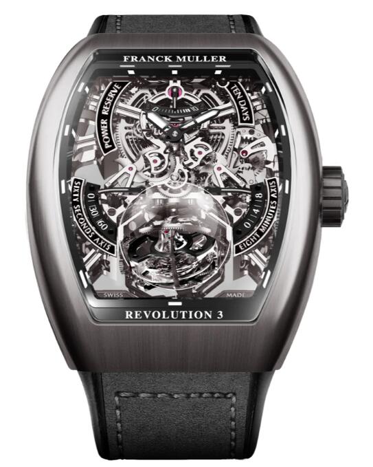 Franck Muller Vanguard Revolution 3 Skeleton Titanium Review Replica Watch Cheap Price V50 REV 3 PR SQT BR (NR)